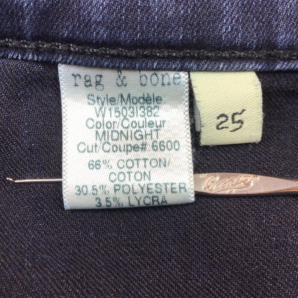 rag & bone dark blue legging jeans - Picture 8 of 9